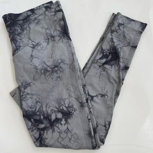 Tie Dye activewear leggings with scrunch bottoms